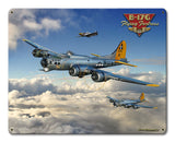 B 17 Flying Fortress 15 x 12 Satin Metal Sign