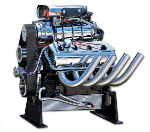 Blown Motor 18 x 17 Custom Shape Metal Sign