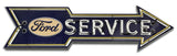 Service Sign 24 x 7 Custom Shape Metal Sign