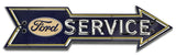 Service Sign 24 x 7 Custom Shape Metal Sign