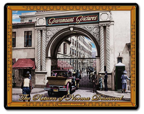 Movie Studios 15 x 12 Satin Metal Sign