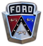 1950's Ford Emblem 13 x 14 Custom Shape Metal Sign