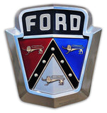 1950's Ford Emblem 15 x 16 Custom Shape Metal Sign