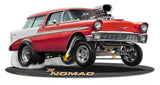 1956 Nomad Gasser 16 x 8 Custom Shape Metal Sign