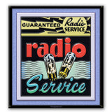 Radio Sign 28 x 30 Custom Shape Metal Sign