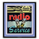 Radio Sign 28 x 30 Custom Shape Metal Sign