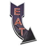 EAT Sign 15 x 24 Custom Shape Metal Sign