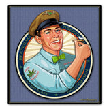 REEFER MAN 17 x 18 Custom Shape Metal Sign