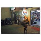 HOT ROD KID 15 x 10 Custom Shape Metal Sign