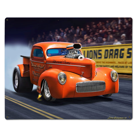 1940 Willys Pick Up 30 X 24 vintage metal sign Metal Sign