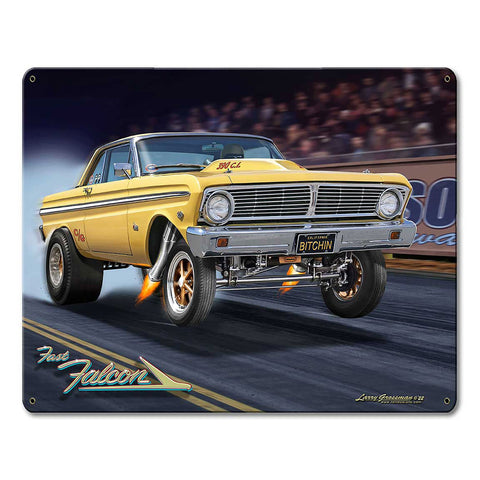 65 Falcon Gasser 15 X 12 vintage metal sign Metal Sign