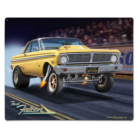 65 Falcon Gasser 30 X 24 vintage metal sign Metal Sign