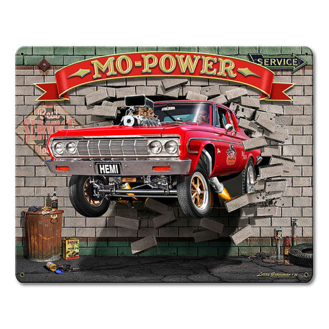 Mo Power Bustin' Out 15 X 12 vintage metal sign Metal Sign