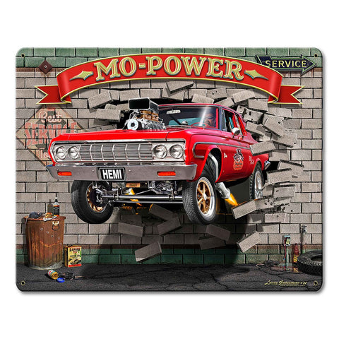 Mo Power Bustin' Out 15 X 12 vintage metal sign Metal Sign