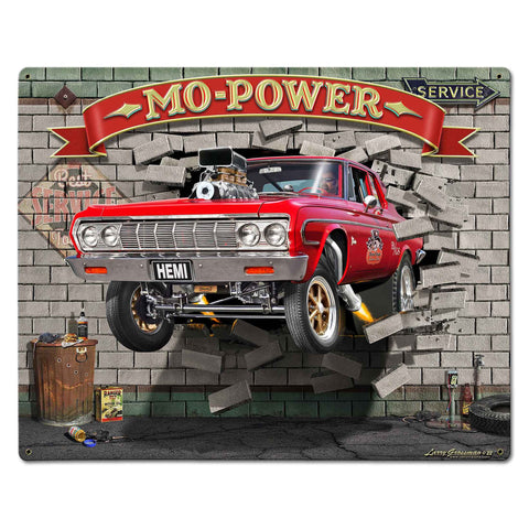 Mo Power Bustin' Out 30 X 24 vintage metal sign Metal Sign