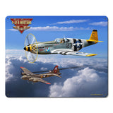 P-51B Mustang Metal Sign 15in X 12in Metal Sign