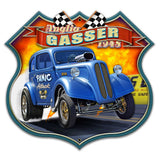 1948 ANGLIA GASSER Metal Sign 18in X 17in Metal Sign