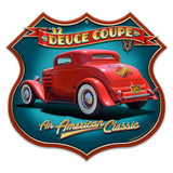 1932 DEUCE COUPE SHIELD Metal Sign 18in X 17in Metal Sign