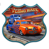 1949 Stude Long Haul Shield Metal Sign 16in X 15in Metal Sign