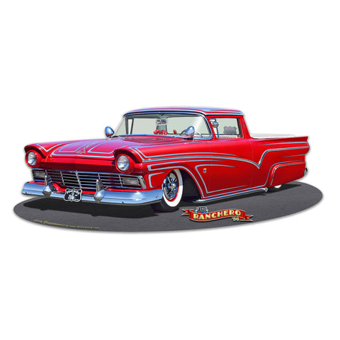 1956 FORD RANCHERO KUSTOM Metal Sign 18in X 8in Metal Sign