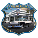 1955 Ford Shield Metal Sign 18in X 17in Metal Sign