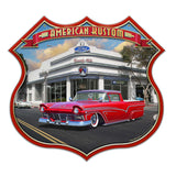 1956 FORD RANCHERO KUSTOM SHIELD Metal Sign 16in X 15in Metal Sign