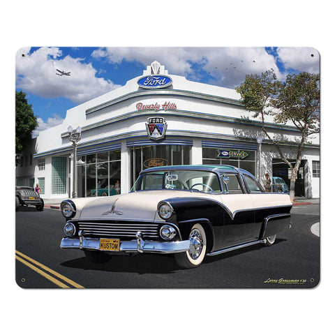Beverly Hills Ford Metal Sign 15in X 12in Metal Sign