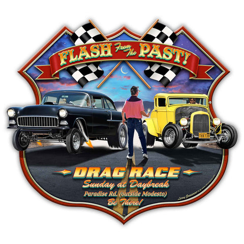 LGC393   Flash From The Past Metal Sign