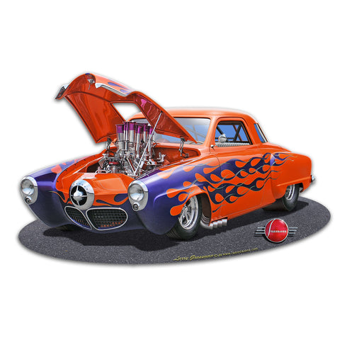 1950 Stude Gasser Metal Sign 16in X 10in Metal Sign