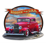 LGC439   Roddin' in the USA Metal Sign