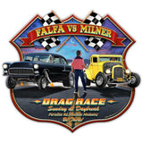 LGC442 - Falfa Vs Milner Metal Sign