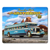 LGC461 - 1930's Greyhound Bus Metal Sign