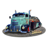 LGC463   1947 Keep on Truckin' Cut out Metal Sign