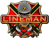 LINEMAN MALTESE CROSS Vintage Sign Metal Sign