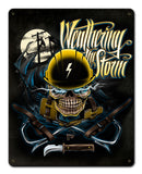 LINEMAN WEATHERING THE STORM Vintage Sign Metal Sign