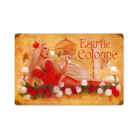 Classic Rose Vintage Sign Metal Sign