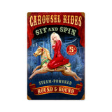 Round And Round Vintage Sign Metal Sign