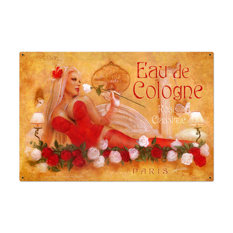 Classic Rose Vintage Sign Metal Sign