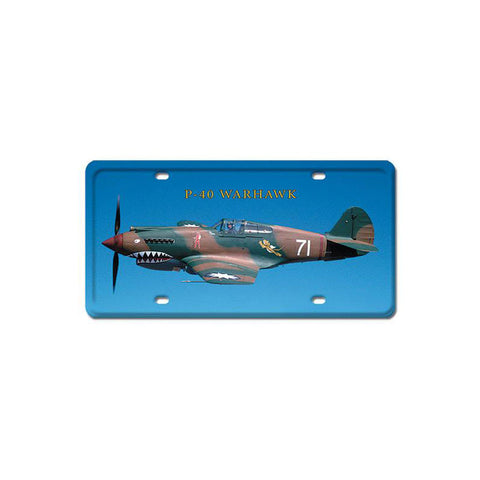 P-40 Warhawk Vintage Sign Metal Sign