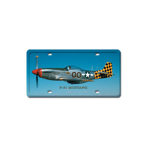 P-51 Mustang Vintage Sign Metal Sign
