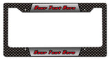 Carbon Print  License Frame Vintage Sign - Personalized Metal Sign
