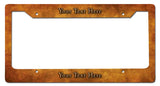 Brass  License Frame Vintage Sign - Personalized Metal Sign