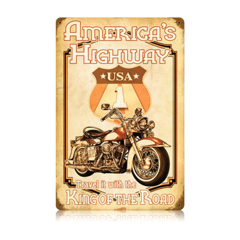 Americas Highway Vintage Sign Metal Sign