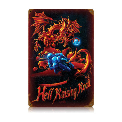 Hell-Raising-Road-Vintage-Sign-Metal-Sign