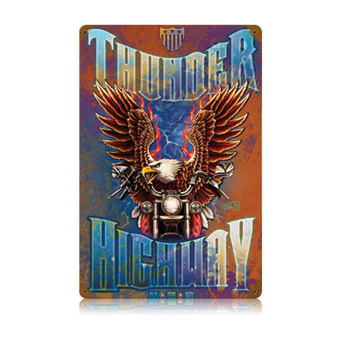 Thunder-Highway-Rustic-Vintage-Sign-Metal-Sign
