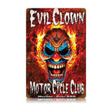 Evil Clown Vintage Sign Metal Sign
