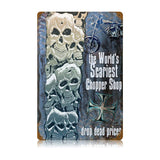 Scariest Chopper Vintage Sign Metal Sign