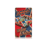 Rebel With A Car Vintage Sign Metal Sign