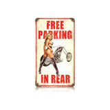 Free Parking Vintage Sign Metal Sign