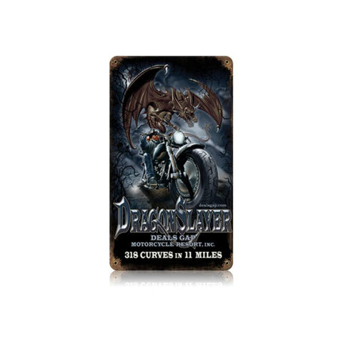 Dragon Slayer Vintage Sign Metal Sign